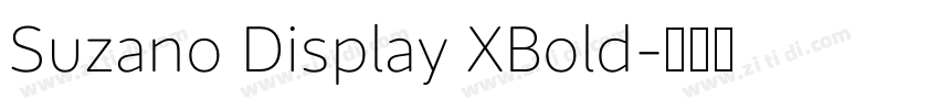 Suzano Display XBold字体转换